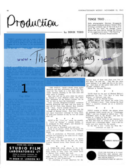 Kine Weekly (UK), Nov. 15, 1962 - Vol. 546, No. 2876, page 18, layout description
