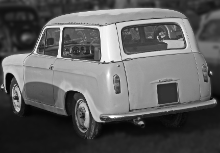 Hillman Husky Series II car, side view