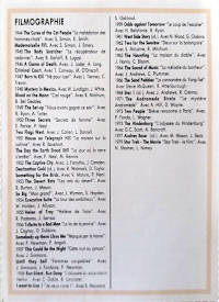 Book: Les fiches de L'hebdo cin&eacute;ma, Robert Wise, back