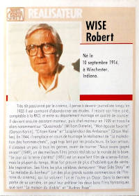 Book: Les fiches de L'hebdo cin&eacute;ma, Robert Wise, front