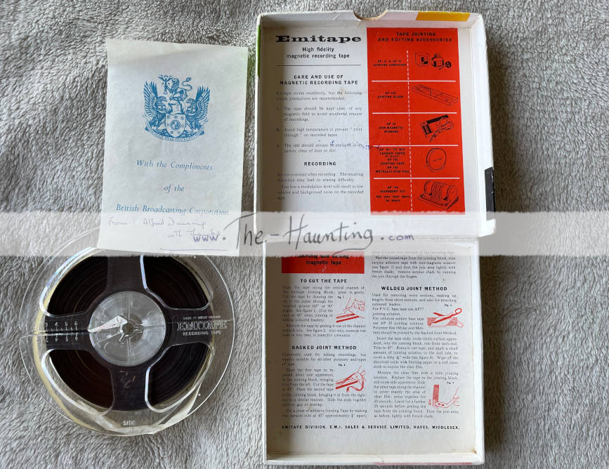 The Haunting, 1963, Interview for the BCC dated 1963, reel to reel tape, #3